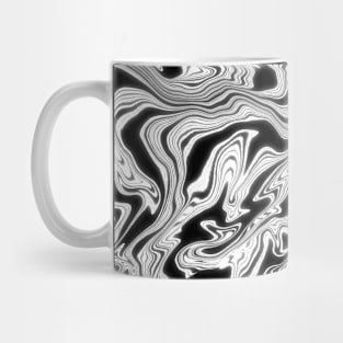 Waved vortex plastic pattern white Mug